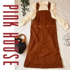 PINK HOUSEピンクハウス サロペットワンピース ジャンパースカート