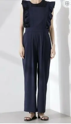 ⭐︎新品未使用　ナノユニバース　フリルスリーブオールインワン