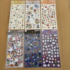 ハロウィン　シール　DAISO 6種