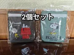 【新品未開封】スヌーピー　エコバッグ　グリーン＆ブラック　2個セット