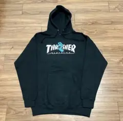 Lサイズ 新品,希少SANTA CRUZ x THRASHER パーカー