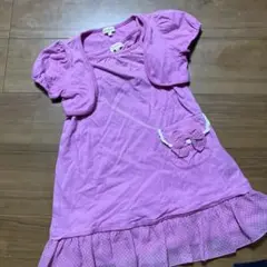 ワンピース　ハッシュアッシュ　ボレロ付き　ピンク　120