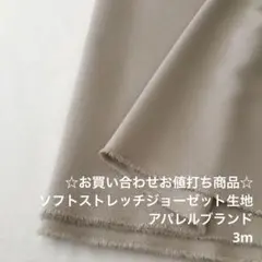 C2X/5793-01☆3m お買い合わせ/ポリソフトストレッチジョーゼット生地
