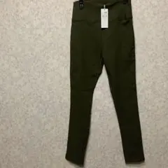 新品タグ付き スキニーパンツ ストレッチ ハイウエスト レギンス カーキ色♦︎M
