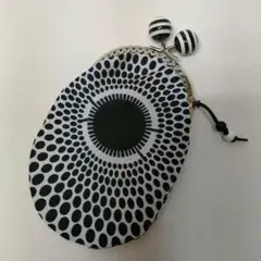 アフリカン8.5丸型がま口ポーチ circle