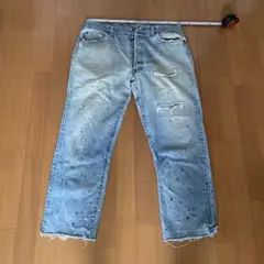 リーバイス 501 刻印555 ライトブルー ストレートデニム