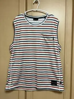 MOUNTAIN MARTIAL ARTS ノースリーブ ネイビーボーダー L MOUNTAIN MARTIAL ARTS】MMA Border Dry One-piece – Navy_White