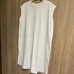TITICACA ノースリーブワンピース フリーサイズ　ベージュ