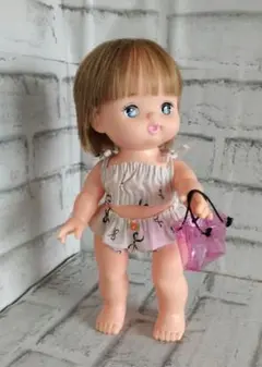 メルちゃん用水着　グレーベージュ
