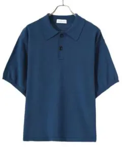 BALLAST ARK KNIT POLO ネイビーブルー