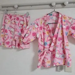 ハローキティ 甚平 ピンク 130cm