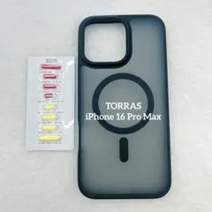 TORRAS iPhone 16 Pro Max ケース Magsafe 黒