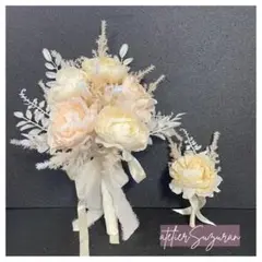 【週末限定SALE】クラッチブーケ 結婚式 ホワイトブーケ 前撮り 韓国ブーケ