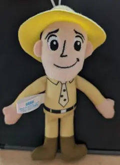 おさるのジョージぬいぐるみ ストラップ付き 約20cm