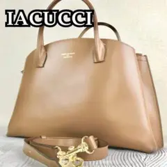 【美品/A4サイズ/ショルダー付き2way】IACUCCI VELAR ブラウン