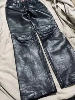 限定 HEVI MON USA レザーパンツ vintage 本革　 ライダース