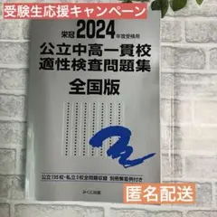 美品 応援値下げ 2024年度公立中高一貫校適性検査問題集　全国版　銀本