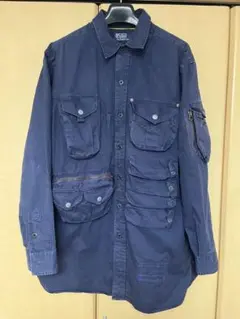 90s POLO RALPH LAUREN フィッシング シャツ ポニー無し
