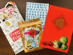 12)紙ものおすそ分けセット　海外シール