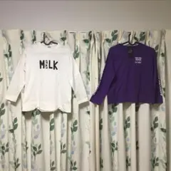 ☆493☆完全未使用♫ロングTシャツ(ニコフラートu0026ドリーリボン)2枚セット