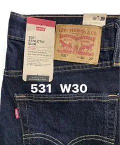 新品タグ付/リーバイス/531 アスレチック スリム/ストレッチデニム/W30