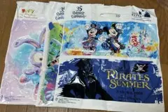 ♦【ディズニーランド】【ディズニーシー】 購買袋（中マチ付き）3枚 まとめ売り