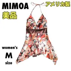 【美品】ミモア キャミソール リゾート 細見え アメリカ製【M】b924