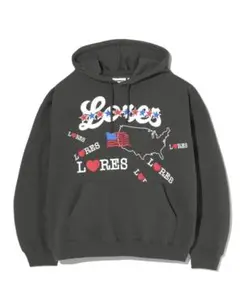 LORES グレー フーディー S