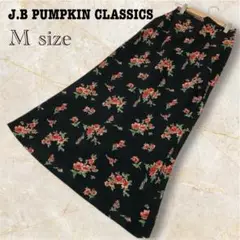 J.B PUMPKIN CLASSICS フラワー柄ロングスカート Mサイズ