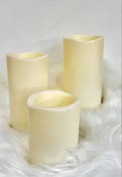 IKEA GODAFTON LEDキャンドル 3個セット　アイボリー