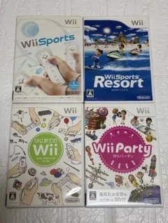 ⭐️24時間以内発送⭐️Wiiソフトまとめ売り　4本セット　スポーツ　パーティ