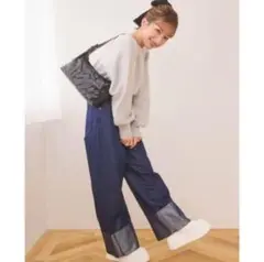 しまむら×辻希美　アンジュシャルム　ラメデニム