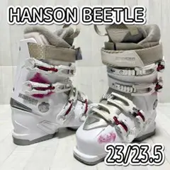 【ラーメン】Hanson スキー ブーツ 女性用 hanson スキーブーツ SIZE 25.5cm ホワイト butterfly