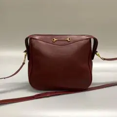 極 美品 オールドグッチ ホースビット カーフレザー ミニ ショルダーバッグ