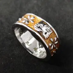 キティちゃん 指輪 レトロ サンリオ イエロー 花柄　SANRIO