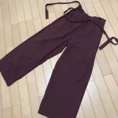 ボルドーワイドパンツ