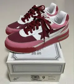 A BATHING APE BAPE STA レッド/ホワイト/ピンク 27cm