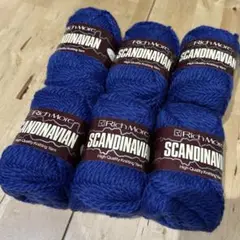 リッチモア　スカンジナビアン　ウール100% 50g 6玉　ブルー