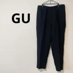 GU ジーユー 長ズボン 黒 Lサイズ 無地 バイト ウエストゴム 動きやすい