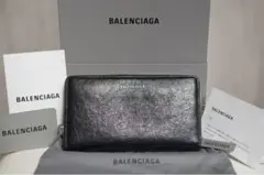 BALENCIAGA ラウンド長財布519641 ブラック 正規品