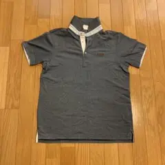AIGLE グレー ハイネックポロシャツ M