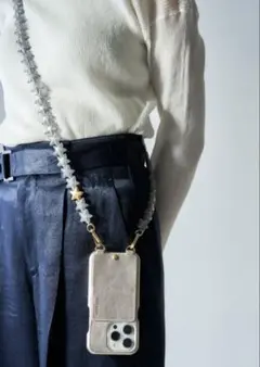 LOUVINI スマートフォンチェーン シルバー