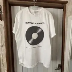 HUNTING FOR VINYL Tシャツ ホワイト M レコード