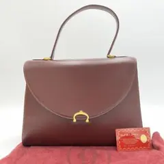 【極美品】カルティエ マストライン ハンドバッグ フラップ C金具 レザー 総柄
