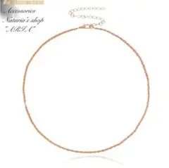 ネックレス 金 チェーン ゴールド レディース 新品 シンプル 韓国 華奢