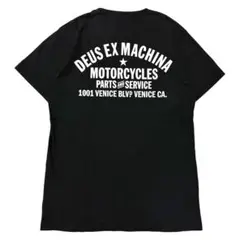 DEUS EX MACHINA ロゴ プリント Tシャツ ブラック M
