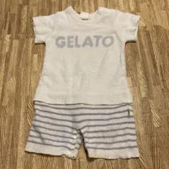 gelato タオル生地ロンパース70-80