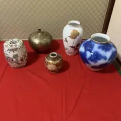 花瓶　オブジェ　大倉陶園　香蘭社など五点