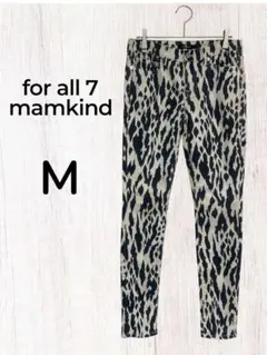 for all 7 mamkindレオパード柄 スキニーパンツ 【M】