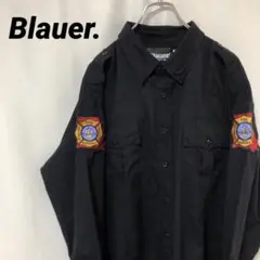 N-3125 Blauer. アメリカ古着 ワークシャツ 長袖シャツ 2XL刺繍